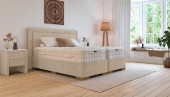 Luxus Boxspringbett „Giulia“ 140x200 in Adore Natural