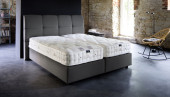 Luxus Boxspringbett „Carmen“ in Board Grau-Anthrazit