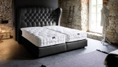 Luxus Boxspringbett „Otello“ in Schwarz