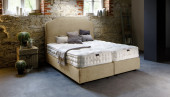 Luxus Boxspringbett Elise in Mine Beige