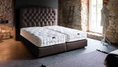 Luxus Boxspringbett „Aida“ in Braun