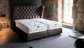 Luxus Boxspringbett „Otello“ in Braun