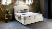 Luxus Boxspringbett Elise in Mine Creme