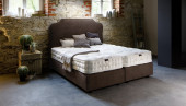 Luxus Boxspringbett Elise in Mine Braun