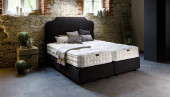 Luxus Boxspringbett Elise in Mine Schwarz