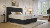 Boxspringbett Hamlet in Crush Schwarz