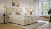 Boxspringbett „Hamlet“ 180 x 200 cm in Crush Creme