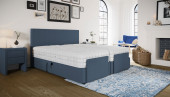 Boxspringbett Caspar 80 x 200 in Mine Denim