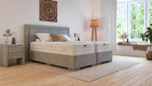 Luxus Boxspringbett Giulia in Adore Dolphin