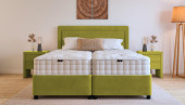 Luxus Boxspringbett Giulia in Mine Lime