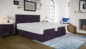 Boxspringbett Caspar 80 x 220 in Mine Nightshade