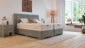 Luxus Boxspringbett Giulia in Adore Steel   