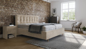 Samtbett Luise in Beige   