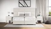 Boxspringbett Maximo in Mine Creme