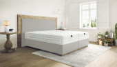 Boxspringbett Carlos 180 x 220 cm in Textil Dolphin