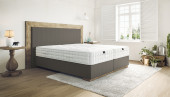 Boxspringbett Carlos 180 x 220 cm in Textil Hunter