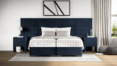 Boxspringbett Maximo in Adore Blau