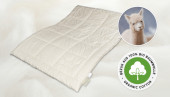 Winterbettdecke Nobilis 135x200 mit Alpakawolle aus artgerechter Haltung und Bezug aus GOTS Bio-Baumwolle