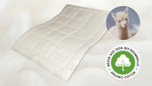 Leicht-Bettdecke Nobilis 140x200 mit Alpakawolle aus artgerechter Haltung und Bezug aus GOTS Bio-Baumwolle