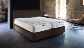 Luxus Boxspringbett Tristan in Board Braun