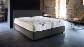 Luxus Boxspringbett Tristan in Board Grau-Anthrazit