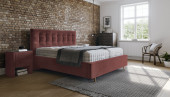 Samtbett Luise in Winered