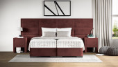 Boxspringbett Maximo in Adore Rot