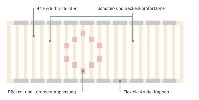 Lattenrost Querschnitt